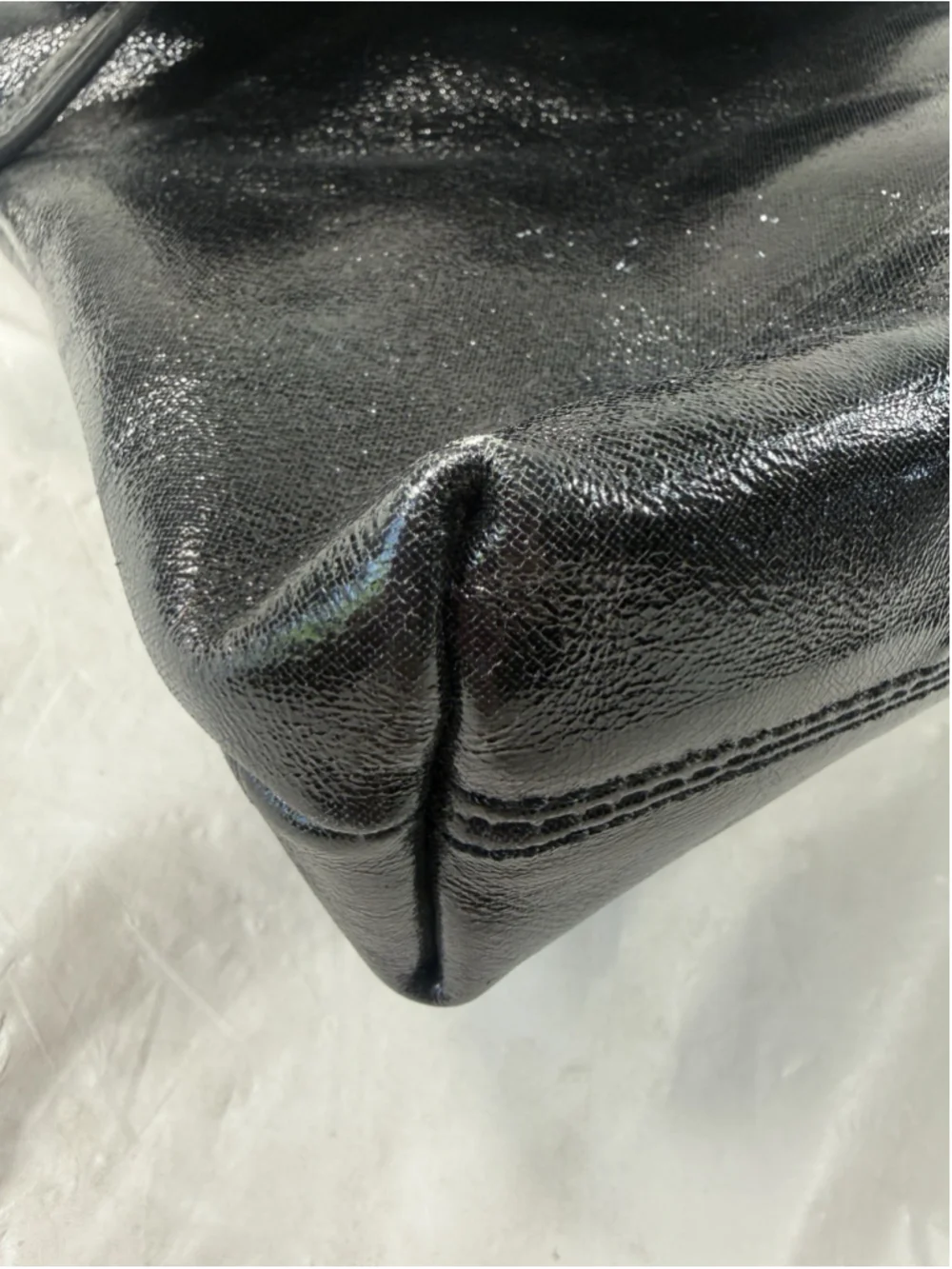 Donald J Pliner Black Leather Bag Purse